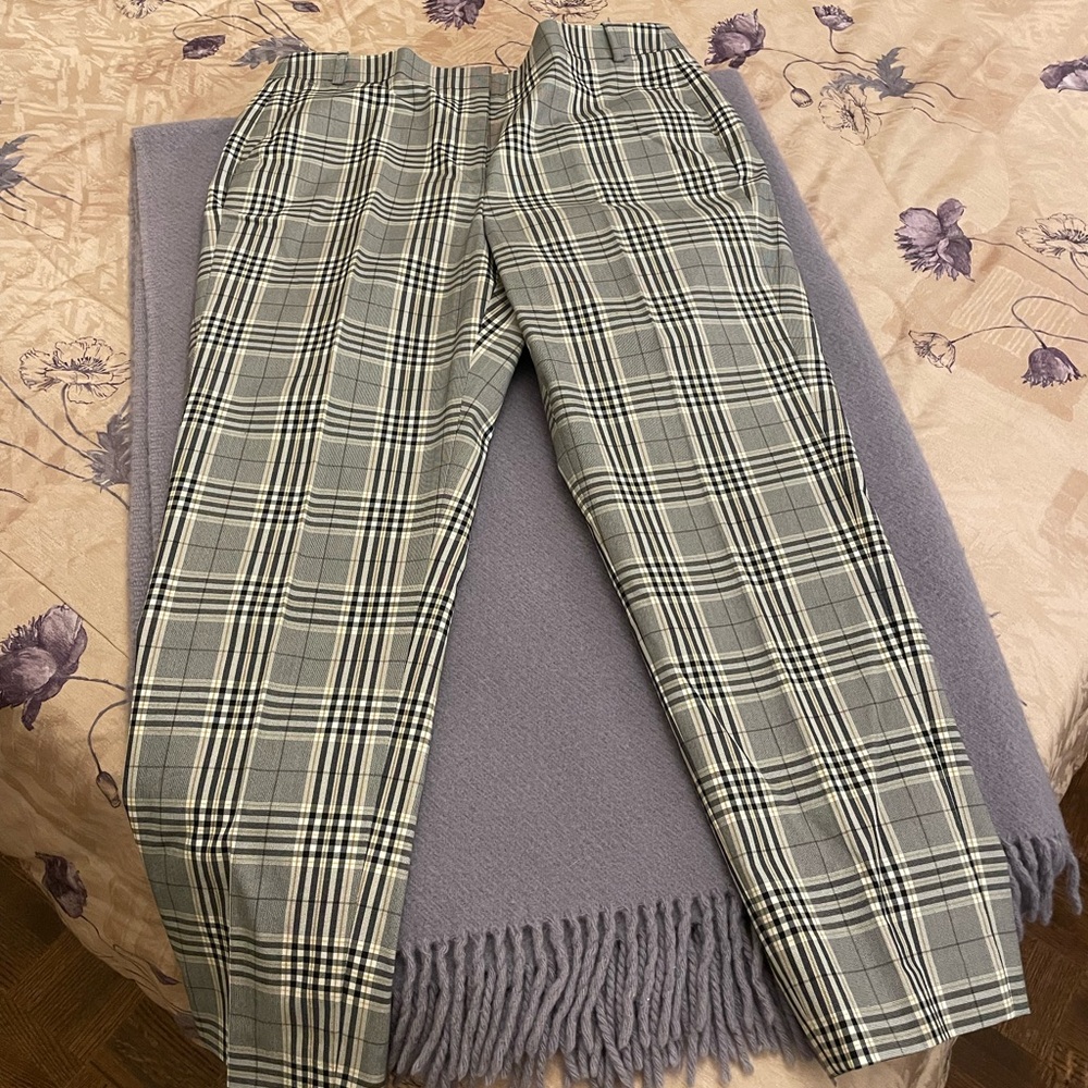 Brooks Brothers Black and White Plaid Pants